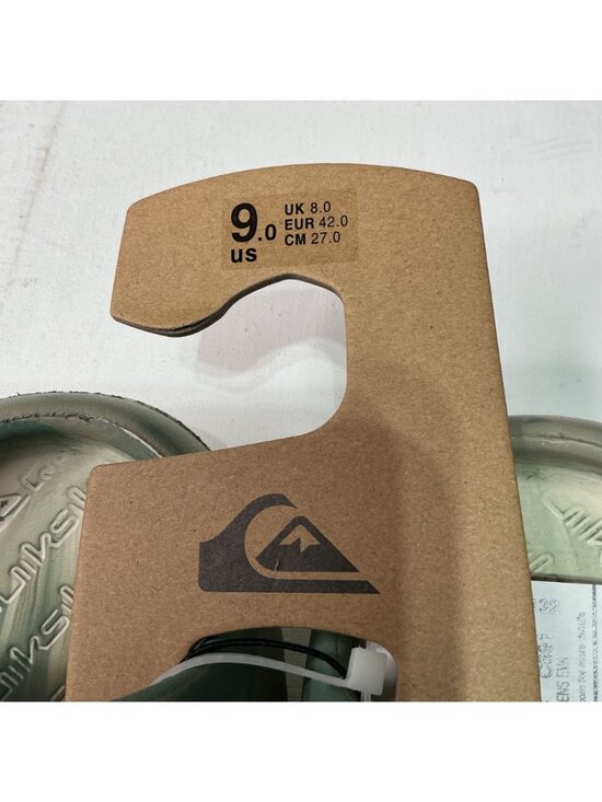 Quiksilver Men\'s Camo Slide Sandals Green & Beige Size 9 US Comfort Slip-On main image 4